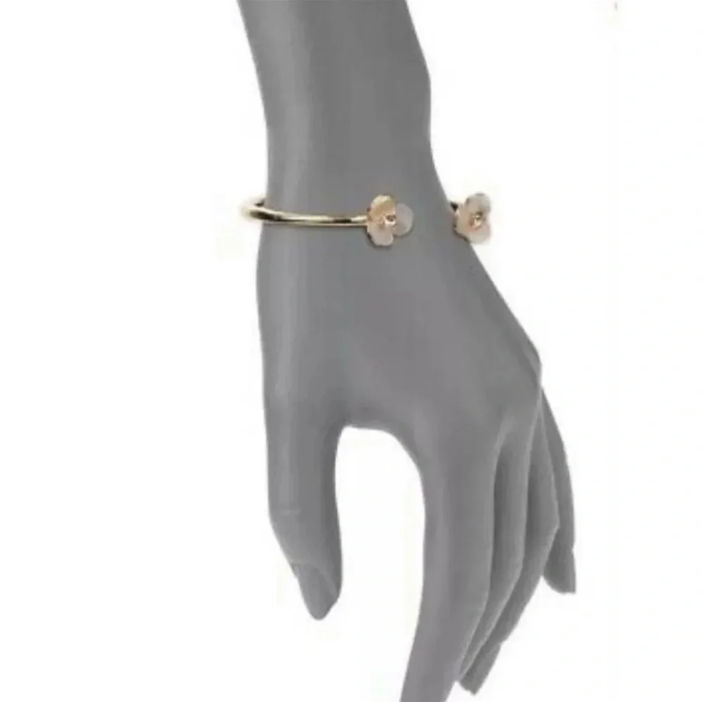 $78 Kate Spade disco pansy cuff bracelet - Picture 2 of 11